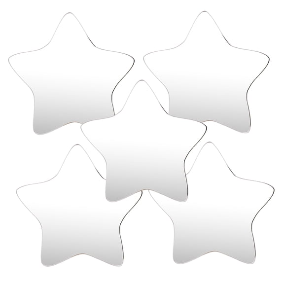 KALLORY  5 Pcs Self Adhesive Mirror Sticker Smartphone Travel