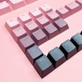 thumbnail image 6 of Gieenan Gradients Orange Black PBT Keycap Set with Shine Through Characters, Double Shot OEM Profile Key for Mechanical Keyboards, 6 of 13