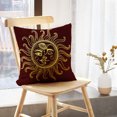thumbnail image 5 of LALILO Throw Pillow Covers Sun Moon And Stars Vintage Moon Sun Ancient Cushion Cover 18" x 18", 2 Pack, 5 of 6