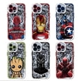 thumbnail image 4 of Funda de teléfono para iPhone 12 Mini XR 11 14 Pro 8 15 Plus 13 Pro Max SE 7 6s X XS, Marvel Avengers Spiderman Ironman, 4 of 5