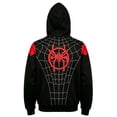 thumbnail image 3 of Moonsky Spider Cosplay Hoodie, Full Zip Face Mask Sweatshirt Streetwear Jacket for Theme Party, 3 of 5