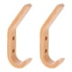 thumbnail image 2 of 2 unids ganchos de madera ganchos de pared ganchos montados en la pared colgadores de colgadores colgadores de plantas, 2 of 7