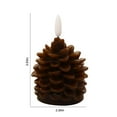 thumbnail image 3 of Christmas Pinecone Flameless Candle Light, LED Pinecone Candles, Battery Operated, Flickering LED Light Pinecone Candle for Christmas Home Party Indoor Decoration, 3 of 7