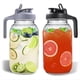 thumbnail image 1 of 2 Jarras de Vidrio de 64 Oz con Tapa y , Jarras Jar, Jarra de Boca A Prueba de Fugas para Agua, Jugo, Leche, 1 of 5