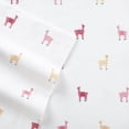 thumbnail image 4 of Poppy & Fritz Percale Collection Sheet Set-100% Cotton, Crisp & Cool, Lightweight & Moisture-Wicking Bedding, Queen, Miss Llama, 4 of 4