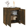 thumbnail image 3 of vidaXL Sideboard Smoked Oak 70x41x75 cm Engineered Wood, 3 of 5