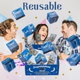 thumbnail image 4 of Bouncy Red Envelope Box Graduation Gift Box for Cash Surprise, Explosion Money Box with Confetti & Folding Mini Boxes, DIY Graduation Birthday Anniversary Valentine Proposal Gift Reveal for Men/Women, 4 of 8