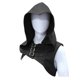 thumbnail image 1 of Sinknap Capucha Capucha Color Sólido Con Capucha Unisex Sin Mangas Hebillas Halloween Cosplay Disfraz Capucha Para Halloween, 1 of 3