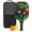 Black-1, variant on Pickleball Paddles Set Of 1, Fiberglass Surface, Vintage Floral Print, 1 Paddle, 2 Balls & Bag