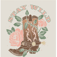 thumbnail image 2 of Vintage Country Stay Wild Long Sleeve Adult Hooded Sweatshirt-3XL-Cream, 2 of 6