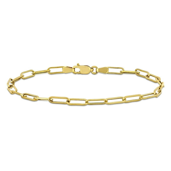 AMOUR 3.3mm Paperclip Chain Bracelet In 14K Yellow Gold, 9 In