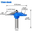 thumbnail image 1 of Woodworking Router Bit Set with 12mm & 12.7mm Handles - High-Quality Blade for Clean Cutting on Wood, MDF, Plywood & Compressed Board - Durable, Easy-to-Use Tool for Cabinet Doors, Panel Edges & DIY, 1 of 6