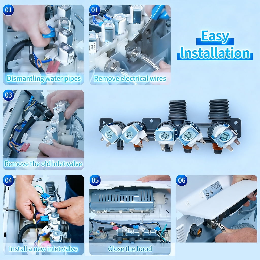 AJU73213301 Quick Connector Washing Machine Inlet Adapter Water Supply Adapter For AJU75152601 AJU75152603 WT1101CW