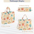 thumbnail image 6 of FORMRS Womens Corduroy Tote Bag Crossbody Shoulder Handbag with Pocket, Beach Pattern, 6 of 7
