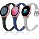 thumbnail image 1 of (Paquete de 3) Correa delgada para reloj Samsung Active 2 de 40 mm y 44 mm, Galaxy Watch 3 de 41 mm/galaxy Watch de 42 mm/gear S2 Classic/gear Sport Bands, correa de silicona de 20 mm F, 1 of 5