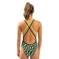 thumbnail image 2 of Dolfin Reliance Women's Atomic Blue Green DBX Back One Piece Swimsuit, 2 of 3