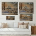 thumbnail image 4 of Designart 'Traditional Cottage Covered With Snow In Winter II' Traditional Print on Natural Pine Wood, 4 of 5