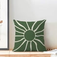 thumbnail image 3 of Summer Outdoor Pillow Covers 18x18 Inch 2 Pcs, Sage Green Cream Sun Boho Decorative Throw Pillows,Sunshine Abstract Farmhouse Decor Pillowcase Linen Cushion Cover for Home Couch Sofa Bed, 3 of 6