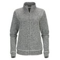 thumbnail image 3 of Boxercraft BW5207 Ladies Alpine Full Zip-Black Heather-XXS, 3 of 4