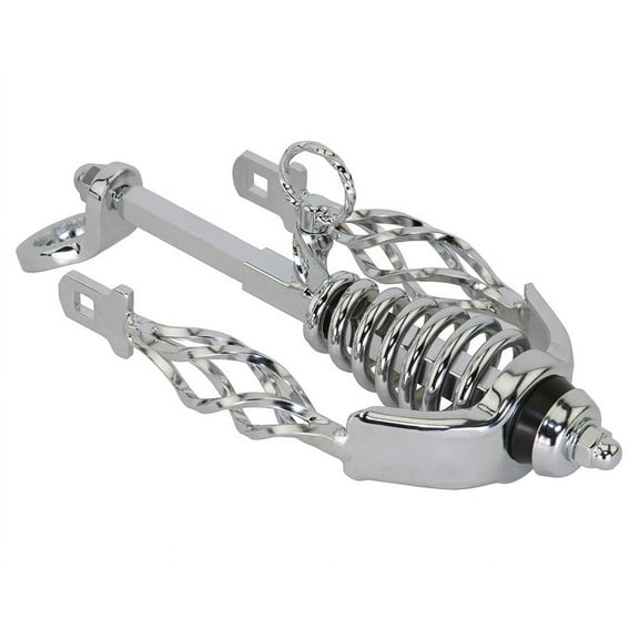 Bike Spring Fork Slammer W/Cage Twisted Extended Crown Chrome.