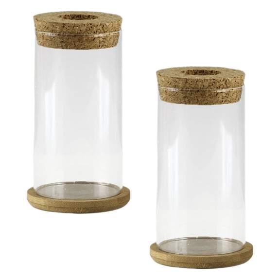 Milisten 2Sets Glass Succulent Candle Holder for Wedding Centerpieces and Decor