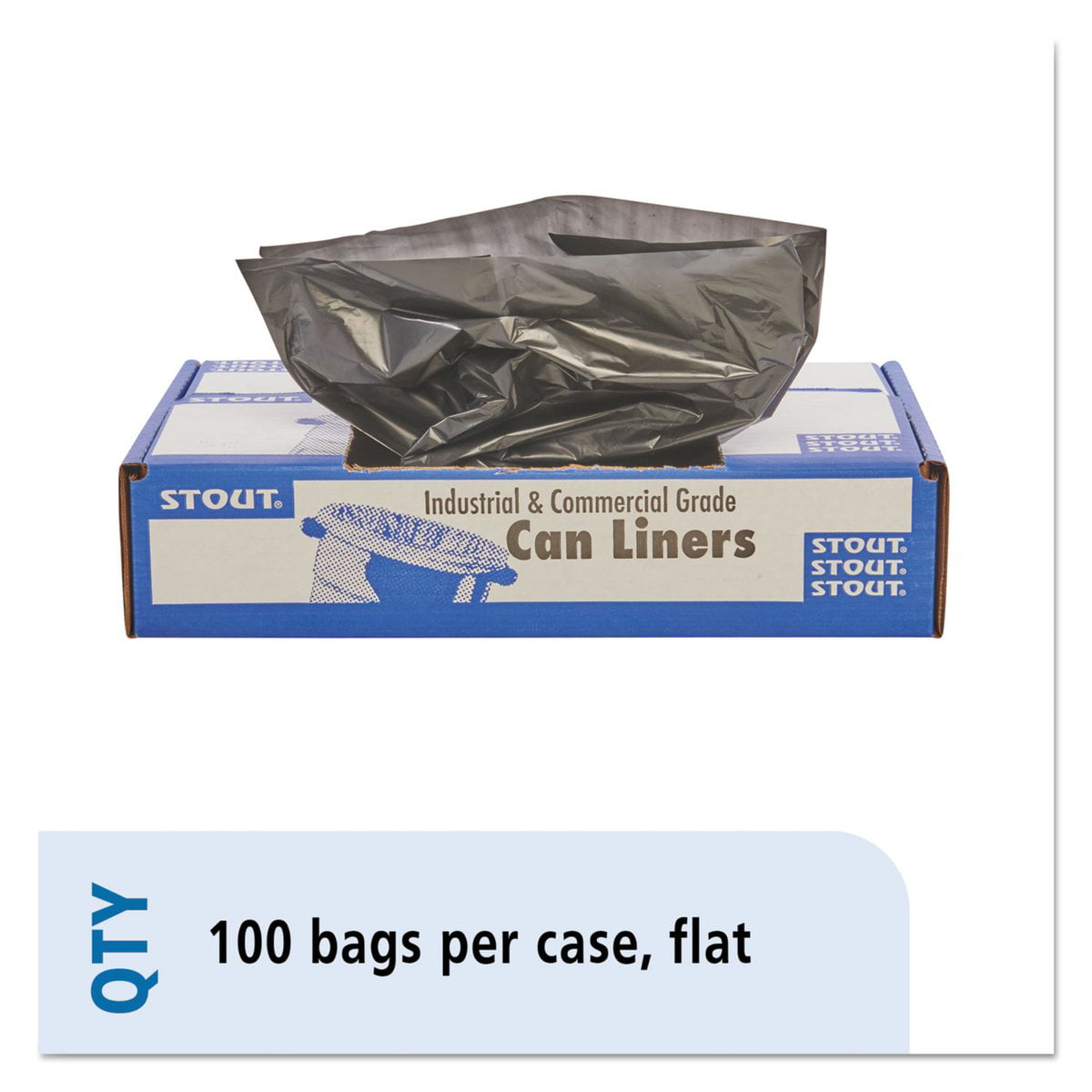 30x39 30% PCM X-Heavy Brown/Black Plastic Pallet of 108 Cases 30 Gal TRC Made in The USA Trash Bags 10800 Bags Total Stout by Envision Heavy Duty Total Recycled Content 