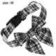thumbnail image 2 of Laklulu Collar de perro navideño con lazo, collar de perro ajustable a cuadros navideños con hebilla de seguridad, suave, BLANCO, 2 of 5