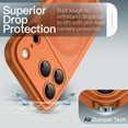 thumbnail image 3 of JETech Magnetic Case for iPhone 17 Pro 6.3-Inch Compatible with MagSafe, Camera Lens Full Protection, Translucent Matte Back Slim Minimalist Shockproof Phone Cover (Orange), 3 of 5
