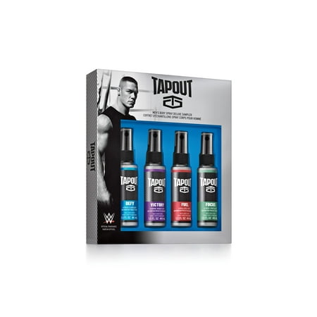 Tapout Fragrance Body Spray Collection 4 Piece Set for (Best Way To Spray Tan Yourself)