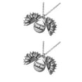 thumbnail image 3 of Guardurnaity Girasol Collar Aleación Exquisita Forma Floral Ampliamente Aplicable Colgante Chica Suministros Moda Decoración Romántica Joyería Oro rosa 2Conjunto, 3 of 6