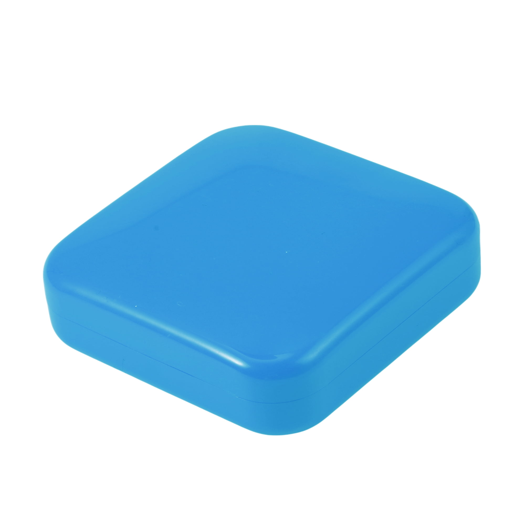 Unique Bargains Durable Square 2 Compartment Pill Case Blue