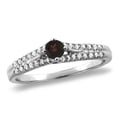 thumbnail image 1 of 14K Yellow Gold Natural Garnet Engagement Ring Round 4 mm, size 6, 1 of 1