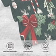 thumbnail image 5 of Yayeee 2 Pack Hand Towels for Bathroom 100% Cotton 16" x 28" Soft Absorbent Kitchen Towel, Green Christmas, 5 of 7