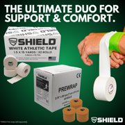 3-Pack SHIELD Athletic Tape – 1.5 Inches x 15 Yards - Made in USA (White)