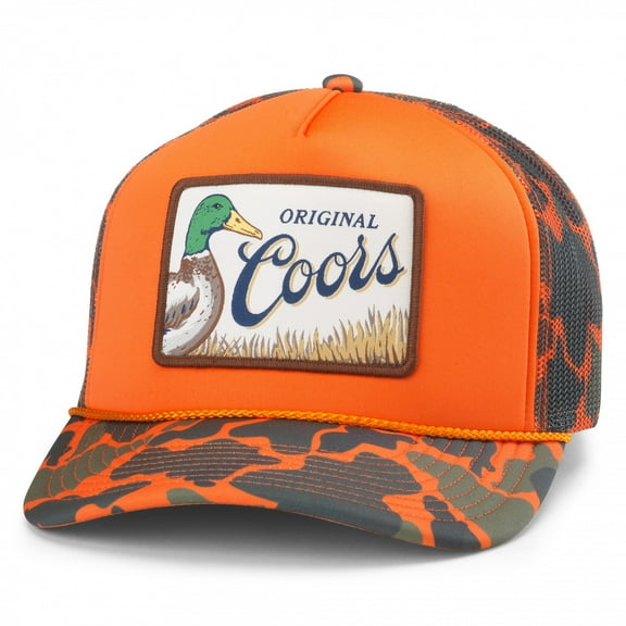 AMERICAN NEEDLE Unisex Coors Beer Mallard Foamy Adjustable Snapback Baseball Hat (24011A-COORS-ORG)