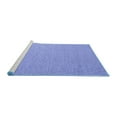 thumbnail image 2 of Ahgly Company Machine Washable Indoor Round Abstract Blue Contemporary Area Rugs, 4' Round, 2 of 4