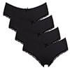 thumbnail image 7 of Beautyin Women's Cotton Brief Underwear Lace Trims Hipster Panties Pack of 4, 7 of 7