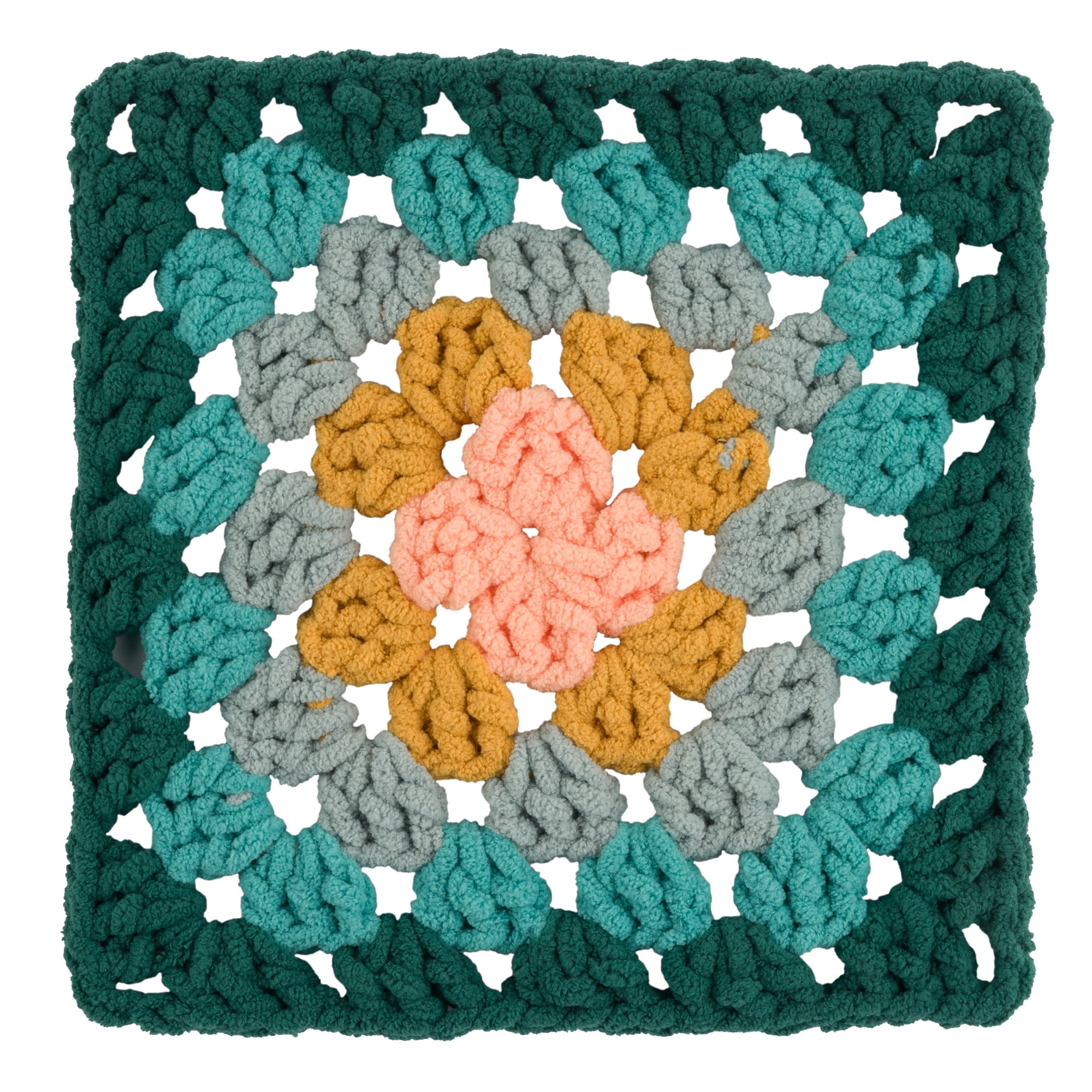 Bernat® All In One Blanket Granny™ #6 Super Bulky Polyester Yarn, Seaside Shine 8.5oz/240g 178 Yds (2Pk)