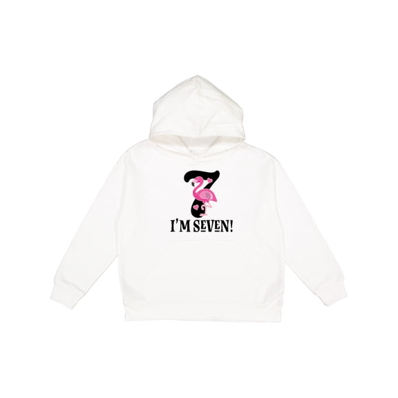 Inktastic 7th Birthday Flamingo 7 Year Old Girl Youth Hoodie Sweatshirt