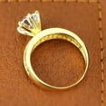 thumbnail image 3 of 2.20CT Round Cut Simulated Diamond Engagement Ring 14K Yellow Gold Plated - Size 7, 3 of 4