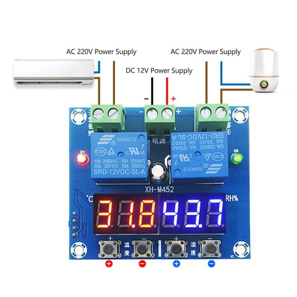 Thermostat/Hygrostat digital avec deux circuits . pour reptile