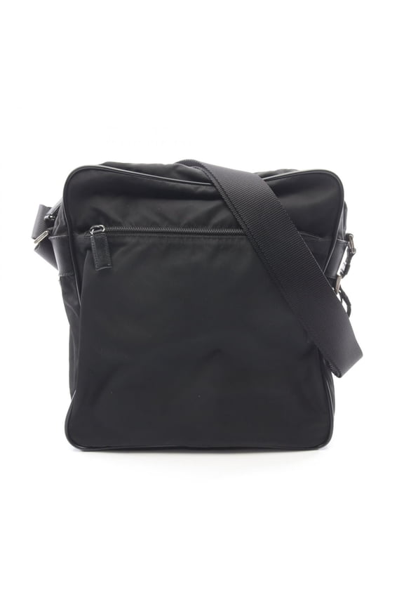 Pre-Owned Prada Triangle Logo Shoulder Bag/Handbag, Nylon & Saffiano Leather, Men's Women's,...