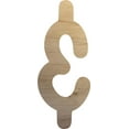 thumbnail image 1 of Wooden Letter &, Blank Craft Paintable 8'' Wall Hanging Wood Alphabet Letter, Shadow Beamer, 1 of 3