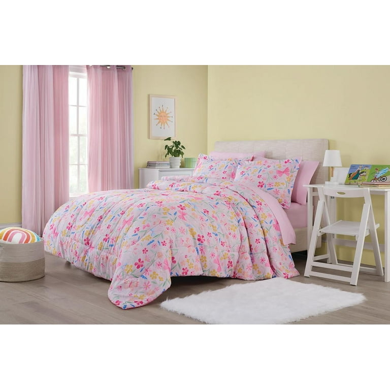 Free Shipping! Your Zone Pink Wildflower Full Bedding Set with