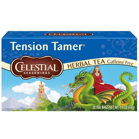 Tension Tamer Tea, 20 ct, Relaxing & rejuvenating eleuthero plus mint & lemongrass By Celestial