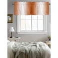 thumbnail image 4 of Kitchen Valances for Window, Abstract Orange White Gradient Light Filtering Rod Pocket Valance Curtain, Modern Minimalist Stripe Art &nbsp;Short Curtains Window Topper for Bedroom Living Room 54x18in, 4 of 7