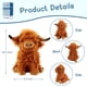 thumbnail image 2 of Peluche HouxieMiga Highland con forma de animal de peluche, 27 cm, 2 of 9