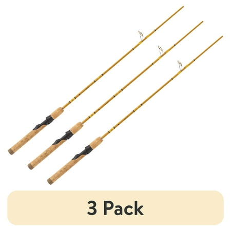 (3 pack) Eagle Claw Crafted Glass CG56LS2 5' 6" 2 Piece Light Spinning rod