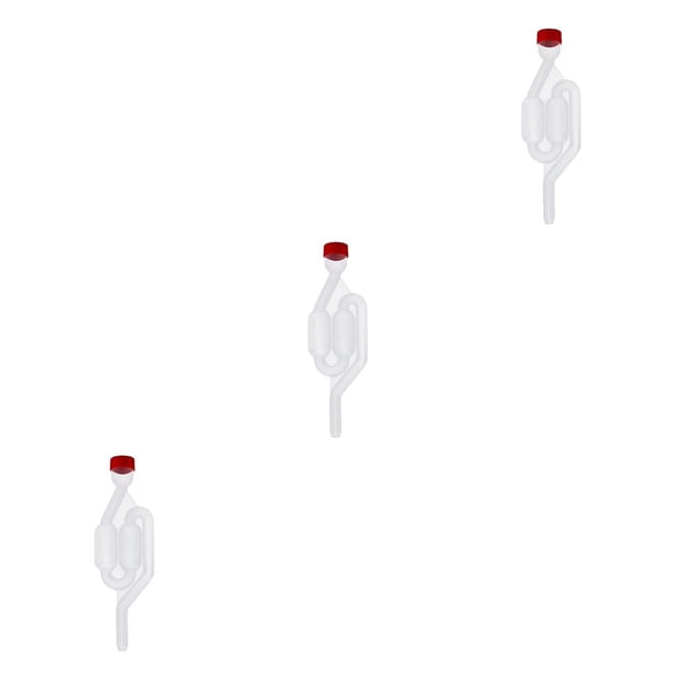 Moyic Válvula de escape unidireccional para elaboración de vino con tapa, válvulas de esclusa de aire transparentes, artesanía sellada Type1 NO1 Moyic CBP432916