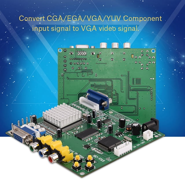 CGA EGA YUV RGB A VGA Juego HD Placa De Adaptador/convertidor De Vídeo De Alta Definición Para CRT LCD PDP Monitor Entusiastas De Los Juegos